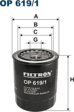 Filtron OP619/1 - Oljefilter xdelar.se