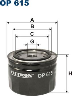 Filtron OP615 - Oljefilter xdelar.se