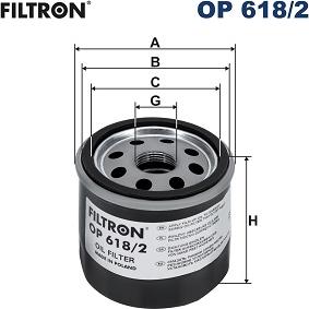 Filtron OP 618/2 - Oljefilter xdelar.se