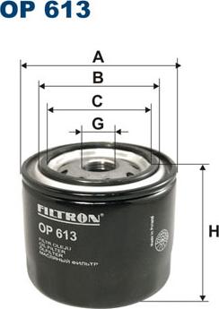 Filtron OP613 - Oljefilter xdelar.se