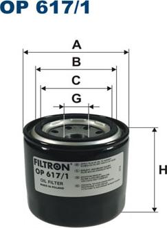 Filtron OP617/1 - Oljefilter xdelar.se