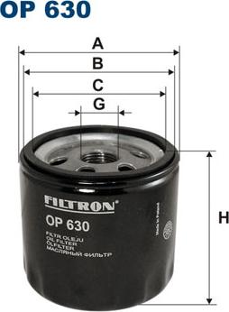 Filtron OP630 - Oljefilter xdelar.se