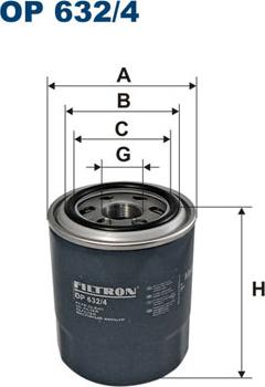 Filtron OP632/4 - Oljefilter xdelar.se