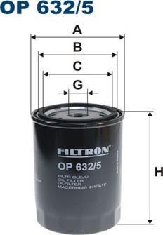 Filtron OP632/5 - Oljefilter xdelar.se