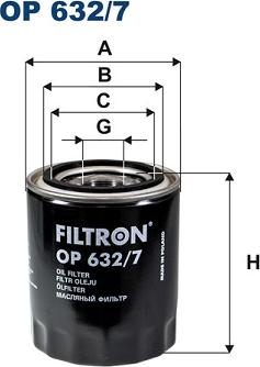 Filtron OP632/7 - Oljefilter xdelar.se