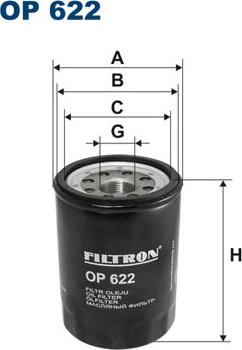 Filtron OP622 - Oljefilter xdelar.se