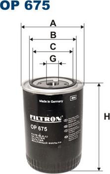 Filtron OP675 - Oljefilter xdelar.se