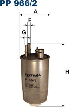 Filtron PP966/2 - Bränslefilter xdelar.se