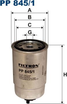 Filtron PP845/1 - Bränslefilter xdelar.se