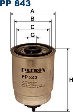 Filtron PP843 - Bränslefilter xdelar.se