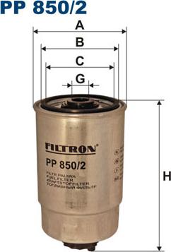 Filtron PP850/2 - Bränslefilter xdelar.se