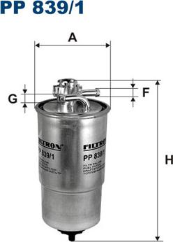 Filtron PP839/1 - Bränslefilter xdelar.se