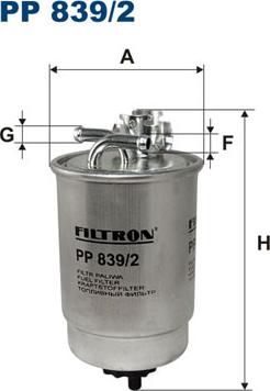 Filtron PP839/2 - Bränslefilter xdelar.se