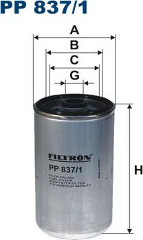 Filtron PP837/1 - Bränslefilter xdelar.se