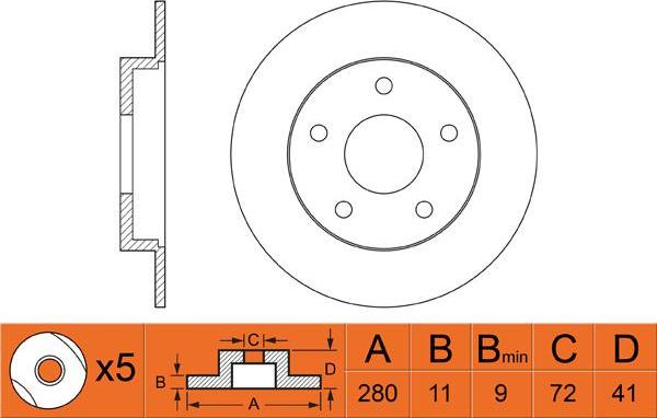 Febi Bilstein 32775 - Bromsskiva xdelar.se