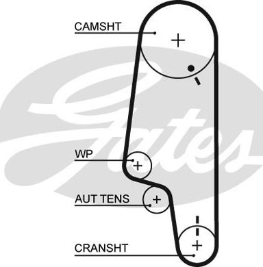 Gates K015428XS - Tand / styrremssats xdelar.se