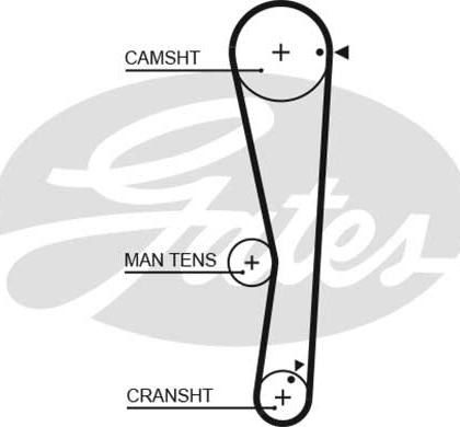 Gates K015687XS - Tand / styrremssats xdelar.se