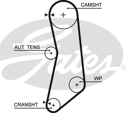 Gates K015626XS - Tand / styrremssats xdelar.se