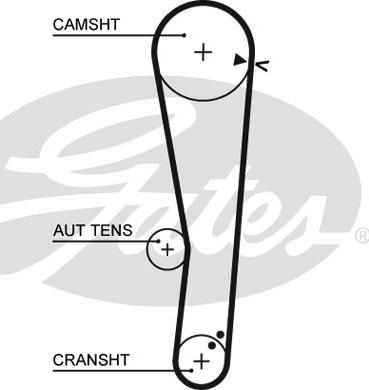 Gates K015568XS - Tand / styrremssats xdelar.se