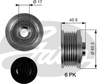 Gates OAP7032 - Remskiva, generator xdelar.se