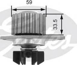 Gates Z80491 - Vattenpump xdelar.se