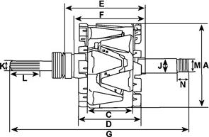 HC-Cargo 331584 - Rotor, generator xdelar.se