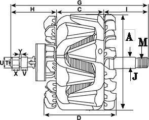 HC-Cargo 331584 - Rotor, generator xdelar.se