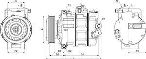 HC-Cargo 240738 - Kompressor, klimatanläggning xdelar.se