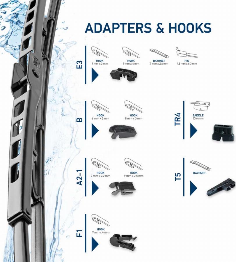 HELLA 9XW 184 107-221 - Torkarblad xdelar.se