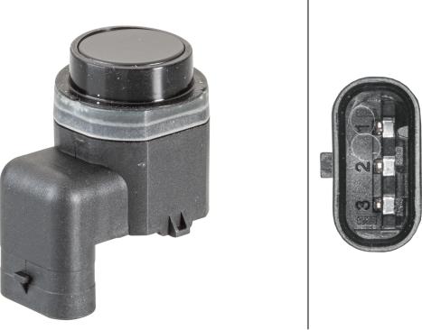 HELLA 6PX 358 141-081 - Sensor, parkeringshjälp xdelar.se