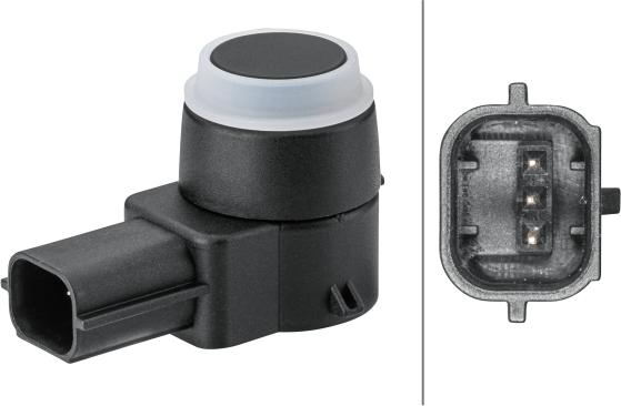 HELLA 6PX358 141-851 - Sensor, parkeringshjälp xdelar.se