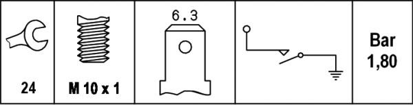 HELLA 6ZL 003 259-441 - Sensor, oljetryck xdelar.se