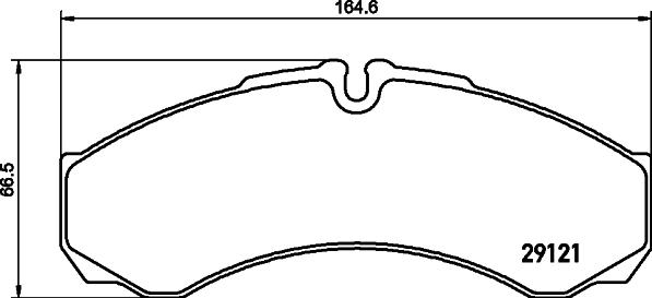 HELLA 8DB 355 005-411 - Bromsbeläggssats, skivbroms xdelar.se