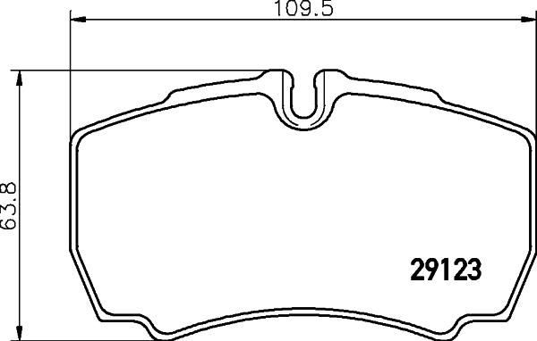 HELLA 8DB 355 005-381 - Bromsbeläggssats, skivbroms xdelar.se