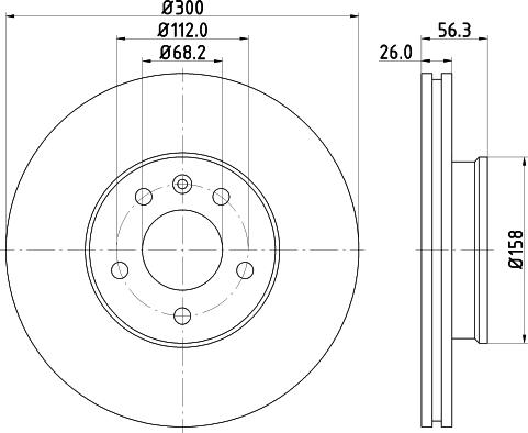 HELLA 8DD 355 108-081 - Bromsskiva xdelar.se