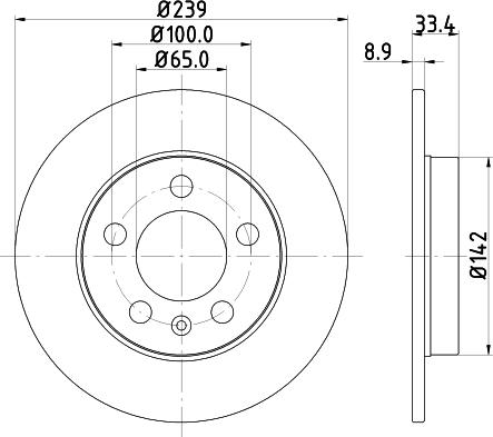 HELLA 8DD 355 107-461 - Bromsskiva xdelar.se