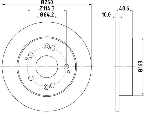 HELLA 8DD 355 110-311 - Bromsskiva xdelar.se