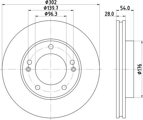 HELLA 8DD 355 118-081 - Bromsskiva xdelar.se