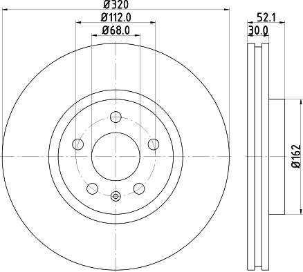 HELLA 8DD 355 117-191 - Bromsskiva xdelar.se