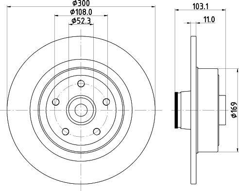 Delphi BG9136RS - Bromsskiva xdelar.se