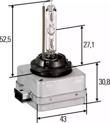 HELLA 8GS 009 028-021 - Glödlampa xdelar.se