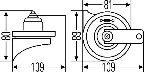 HELLA 3FH 007 424-811 - Signalhorn xdelar.se