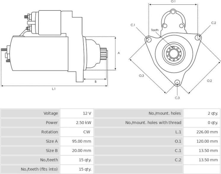 HITACHI S13294 - Startmotor xdelar.se