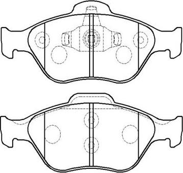 MAZDA DDY2-33-8Z9C - Bromsbeläggssats, skivbroms xdelar.se