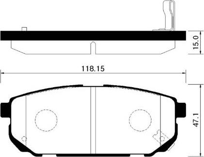 Magneti Marelli PF0448 - Bromsbeläggssats, skivbroms xdelar.se