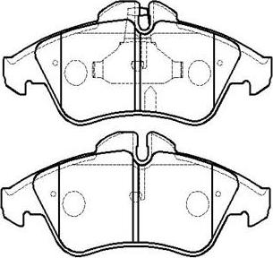 Mercedes-Benz 0024203920 - Bromsbeläggssats, skivbroms xdelar.se