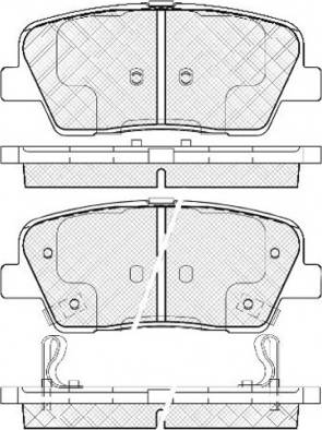 Hyundai 583022WA70 - Bromsbeläggssats, skivbroms xdelar.se