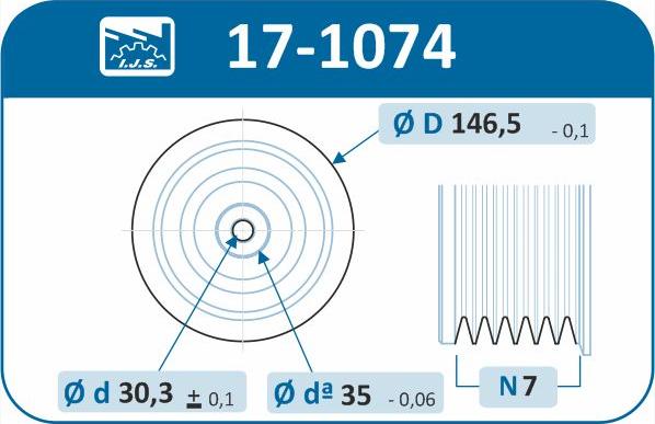 IJS GROUP 17-1074 - Remskiva, vevaxel xdelar.se