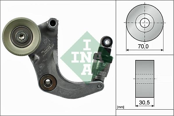 INA 534 0534 10 - Remsträckare, flerspårsrem xdelar.se