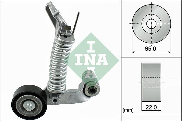 INA 534 0574 10 - Remsträckare, flerspårsrem xdelar.se